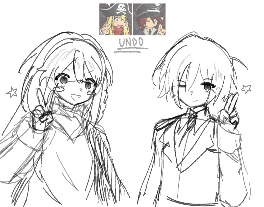 2boys, :d, absurdres, artist_name, bad_link, blue_eyes, braid, collared_shirt