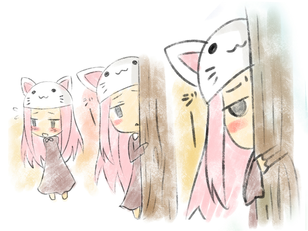 1girl, :3, animal_hat, blush, cat_hat, dress, female_focus, hat