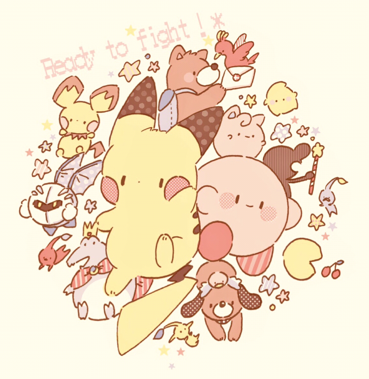 banjo-kazooie, banjo_(banjo-kazooie), blue_pikmin, cape, closed_mouth, commentary_request, crown, dog_(duck_hunt)