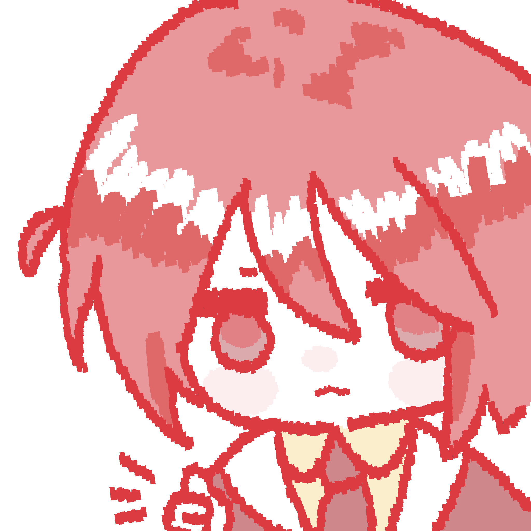 :<, brown_jacket, brown_necktie, chibi, chibi_only, epic_battle_fantasy, highres, jacket