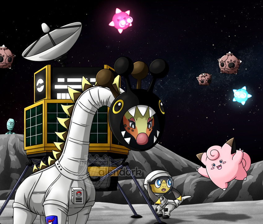 aqua_eyes, artist_name, black_eyes, blush, blush_stickers, bright_pupils, clefairy, clothed_pokemon