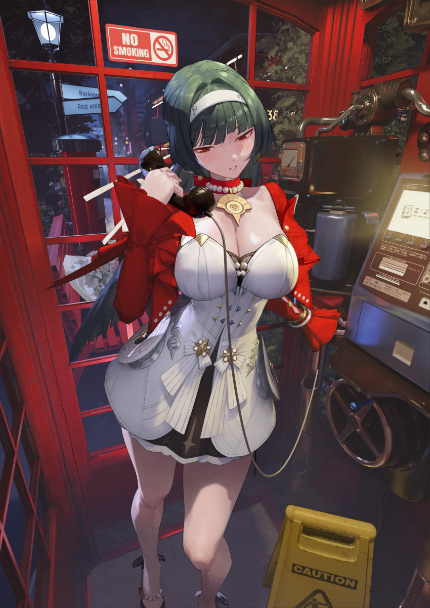 1girl, absurdres, astra_yao, black_hair, breasts, chinese_commentary, cleavage, commentary_request