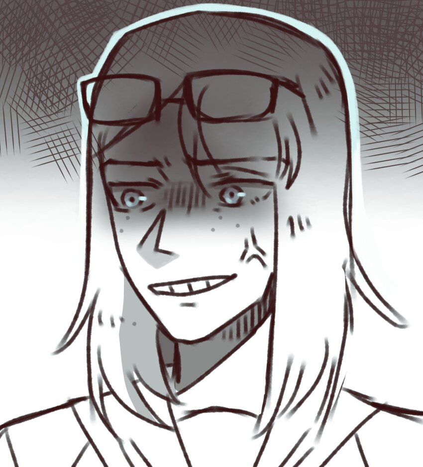 1girl, 2021, anger_vein, angry, davriann, eizouken_ni_wa_te_wo_dasu_na!, glasses, kanamori_sayaka