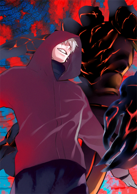 2boys, akkc, armor, bad_id, bad_pixiv_id, berserker_(fate/zero), fate/stay_night, fate/zero