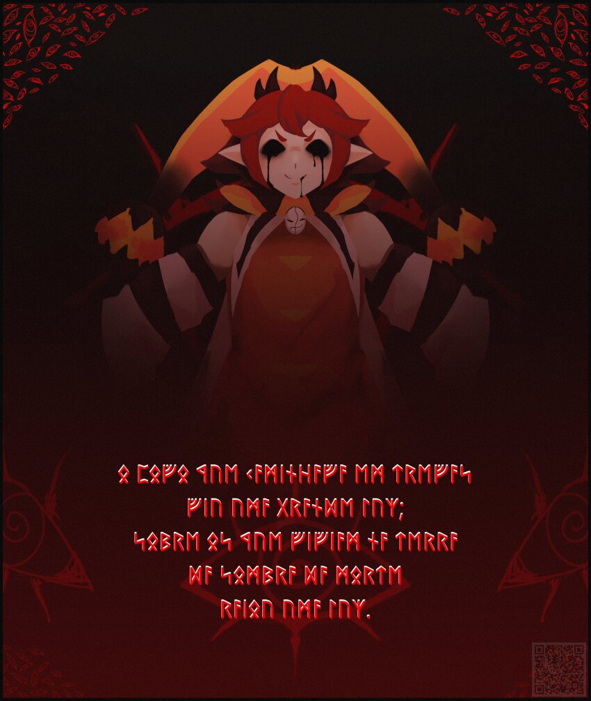 absurdres, bare_shoulders, black_tears, commentary, detached_sleeves, dress, hat, highres