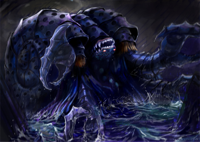 commentary_request, eldritch_abomination, gatanothor, giant, giant_monster, highres, kaiju, no_humans