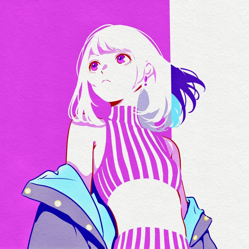 1girl, absurdres, closed_mouth, commentary, crop_top, earrings, english_commentary, firework_japan