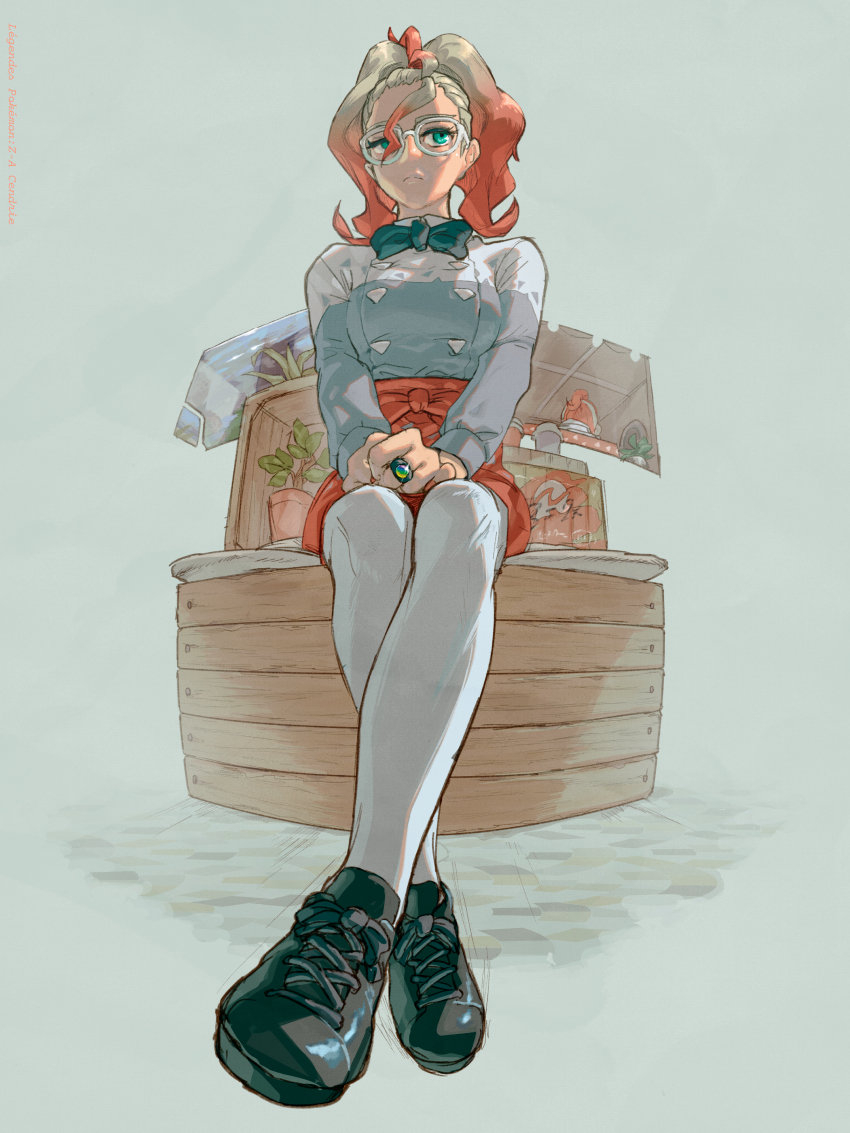 1boy, 1girl, absurdres, apron, black_bow, black_bowtie, blue_eyes, bow