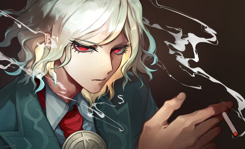 1boy, cigarette, edmond_dantes_(fate), eyelashes, fate/grand_order, fate_(series), highres, holding