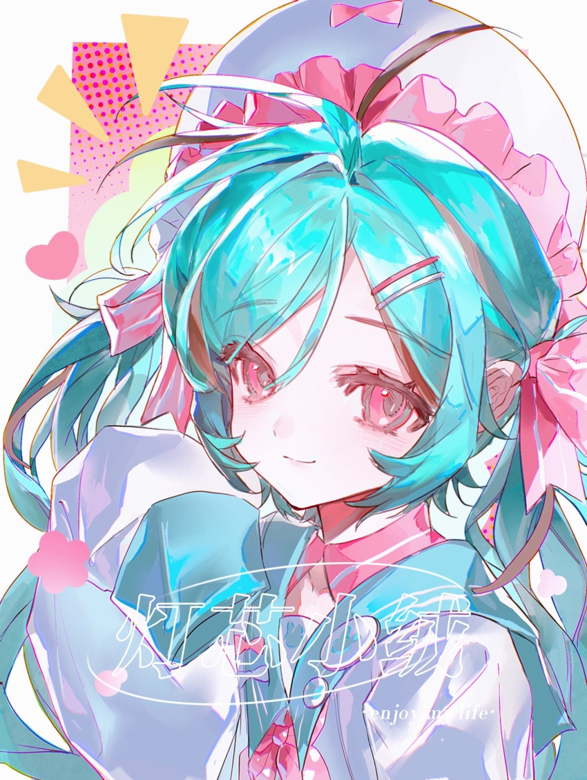 1girl, blue_hair, blue_sailor_collar, blush, bow, closed_mouth, collarbone, commission