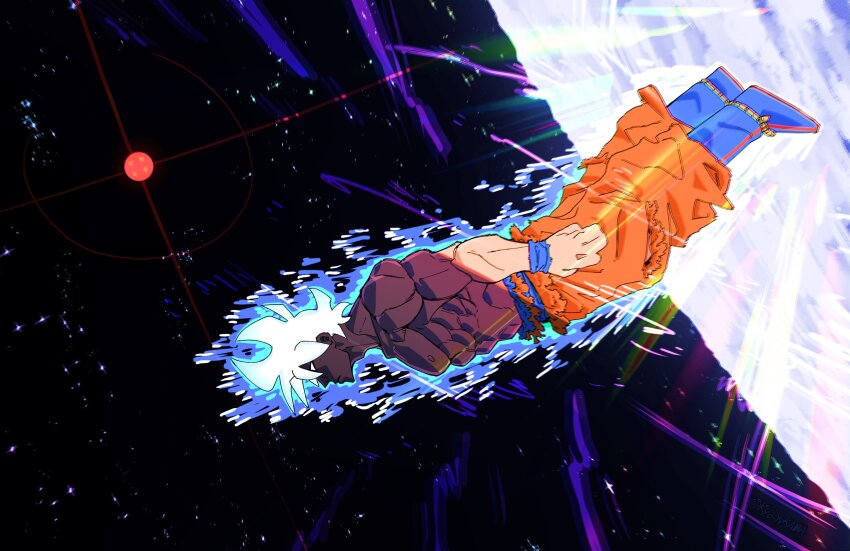 1boy, absurdres, aura, commentary, dragon_ball, dragon_ball_super, english_commentary, highres