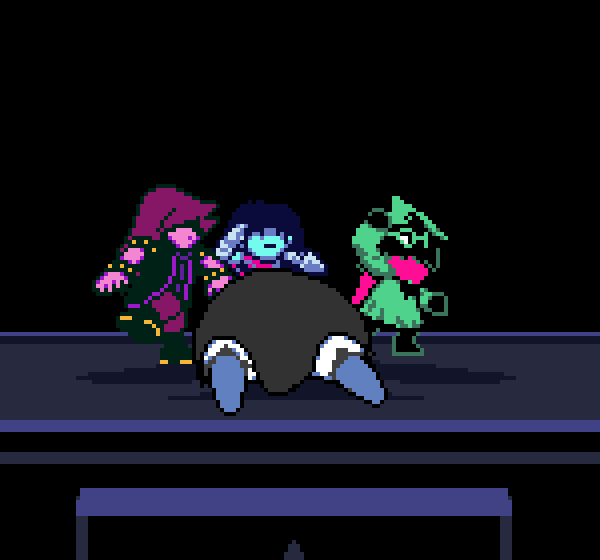 1girl, 1other, 2boys, abbacchio_joins_the_kicking_(meme), animated, animated_gif, armlet, armor