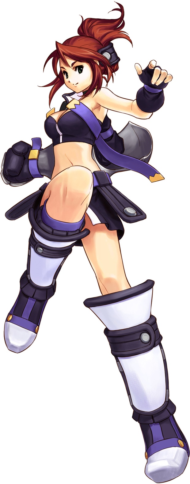 1girl, armor, armpits, atelier_(series), atelier_iris, atelier_iris_2, atelier_iris_eternal_mana_2, bandeau