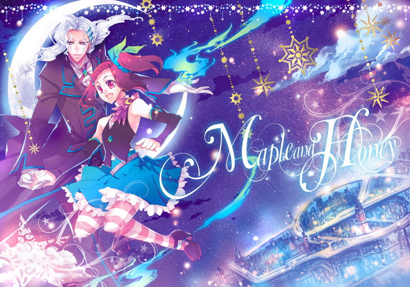 10s, 1boy, 1girl, adapted_costume, bad_id, bad_pixiv_id, blue_fire, braid