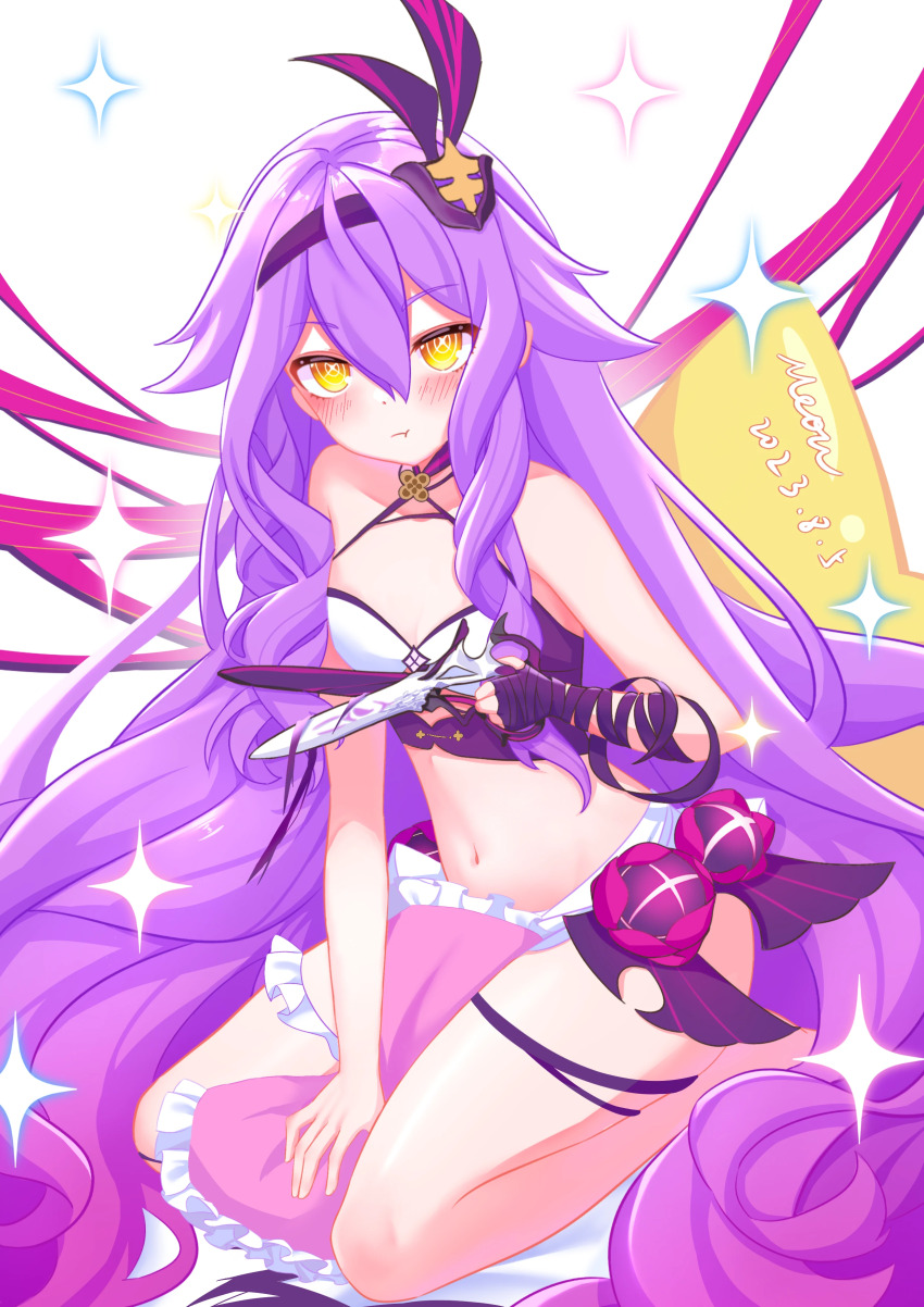 1girl, absurdres, artist_name, bare_shoulders, blush, bra, breasts, chinese_commentary