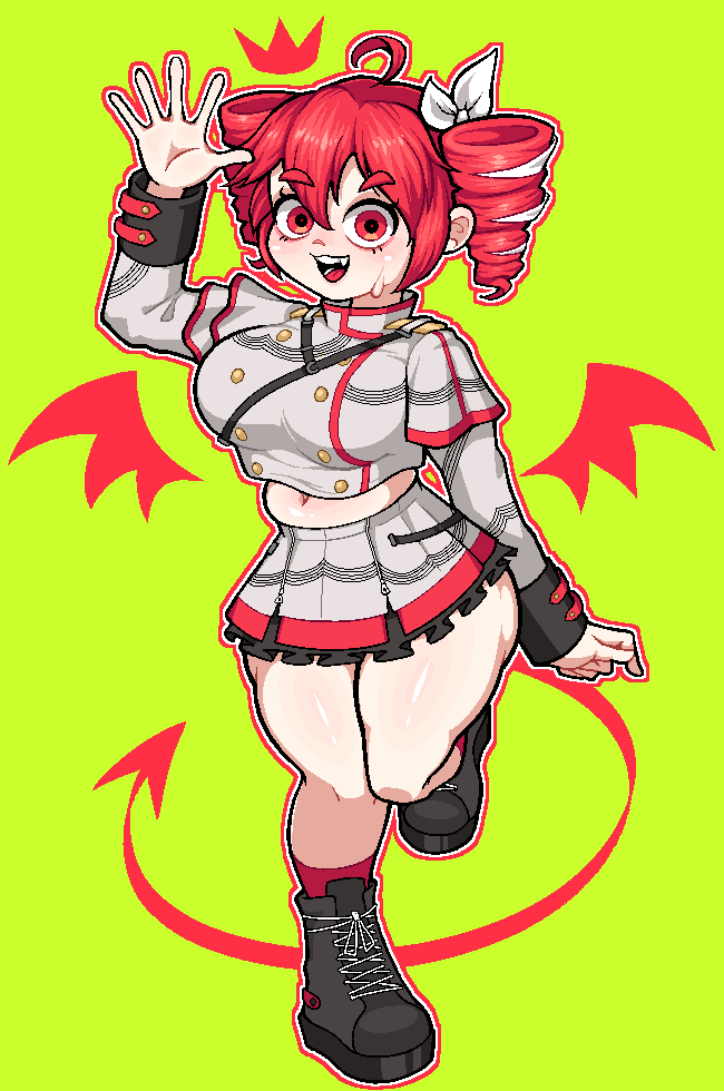 1girl, arm_at_side, bare_legs, belly, black_boots, black_jacket, black_skirt, blazer