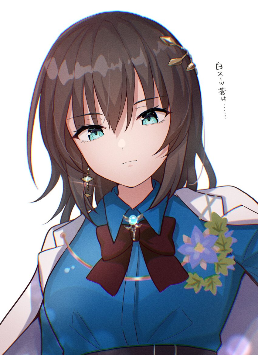 1girl, absurdres, aoi_erika, aoi_erika_(connect_legacy), black_bow, black_bowtie, black_hair, blue_eyes