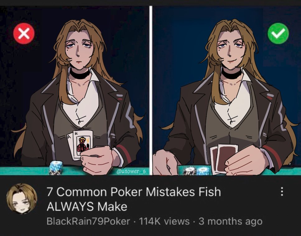 1girl, artist_name, black_choker, black_coat, black_vest, brown_hair, card, choker