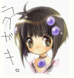 1girl, antenna_hair, bad_id, black_eyes, black_hair, choker, closed_mouth, hair_bobbles