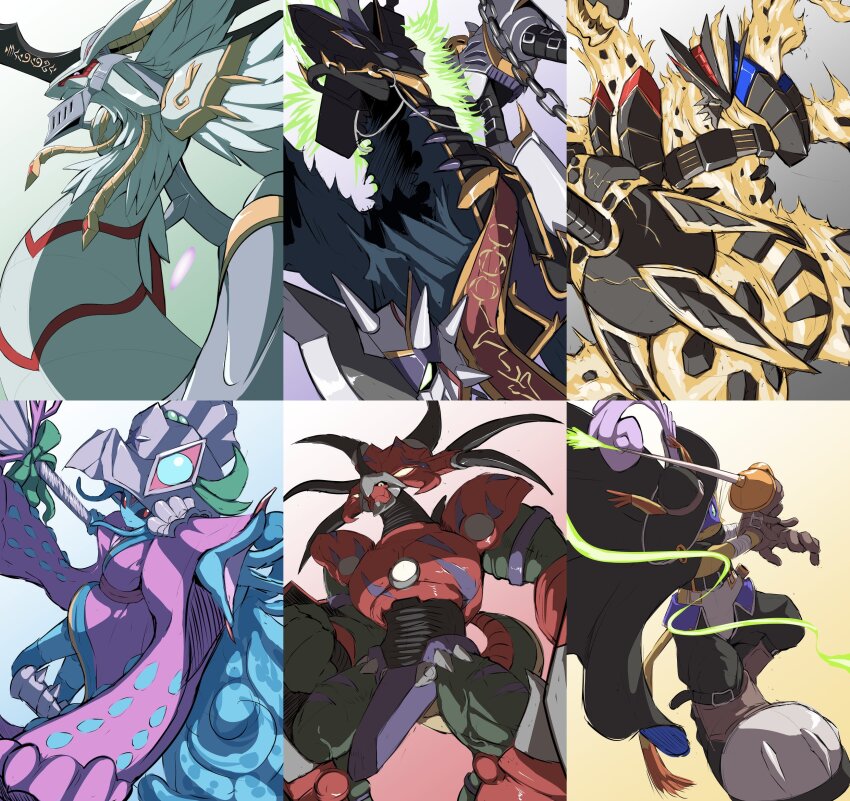 ariemon, armor, belt, digimon, digimon_liberator, dullahamon, hat, horns