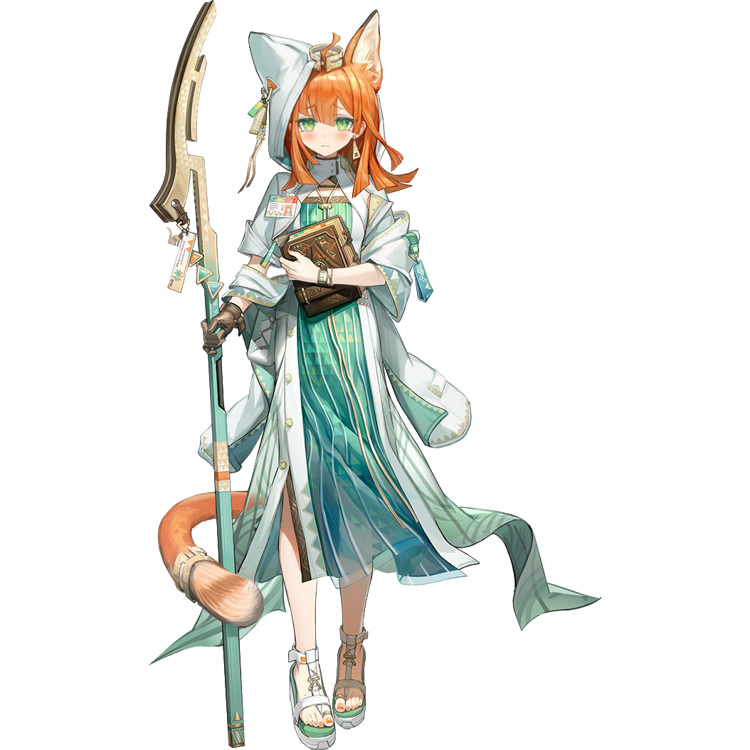 1girl, ahoge, animal_ears, arknights, blunt_bangs, blunt_ends, blush, book