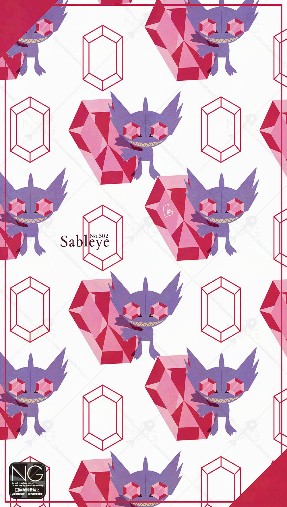 character_name, claws, colored_skin, colored_teeth, gem, gem_eyes, gen_3_pokemon, highres