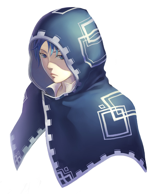 androgynous, bad_id, bad_pixiv_id, blue_hair, gender_request, hood, makoto_k_7900, original