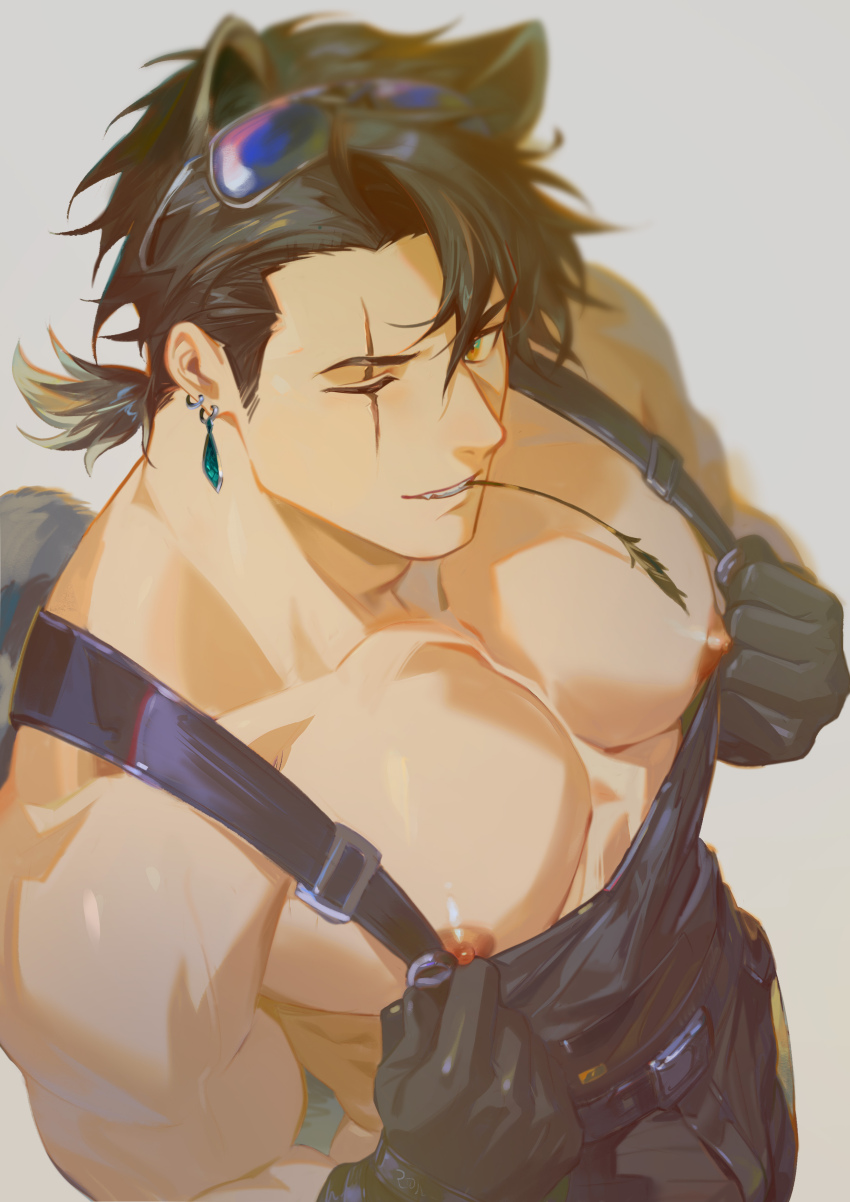 1boy, absurdres, alesh_(arknights), animal_ears, arknights, arknights:_endfield, black_gloves, black_hair