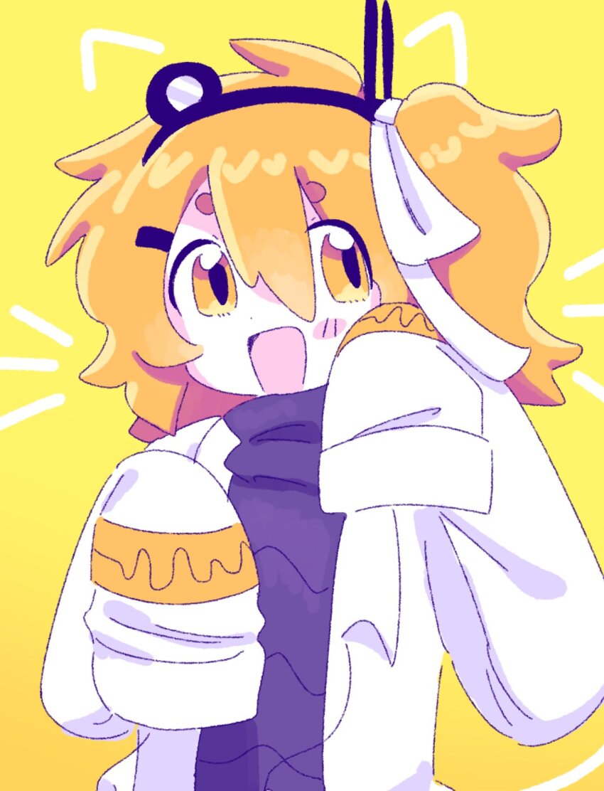 1girl, a.i._voice, adachi_rei, adricheri, animal_ears, black_sweater, blush_stickers, cat_ears