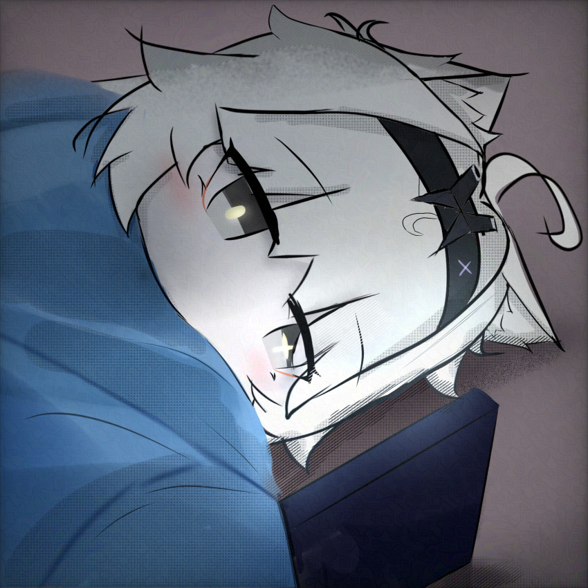 1girl, adversarial_noise, ahoge, animal_ears, black_hairband, cellphone, chibi, chibi_only