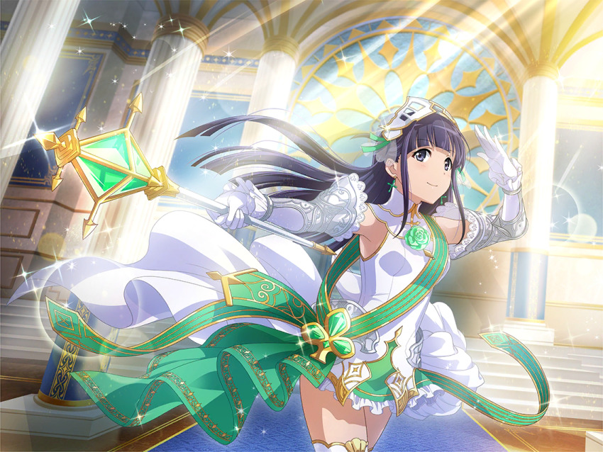 1girl, armor, arthurian_legend, blue_eyes, blue_hair, blunt_bangs, blunt_ends, closed_mouth