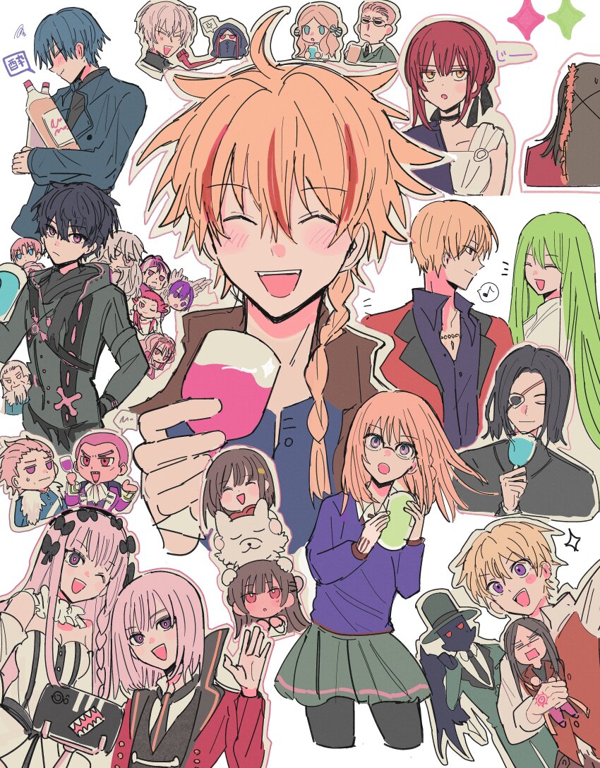 1other, 6+boys, 6+girls, absurdres, alcides_(fate), alexandre_dumas_(fate), asclepius_(fate/strange_fake), aviator_(fate/strange_fake)