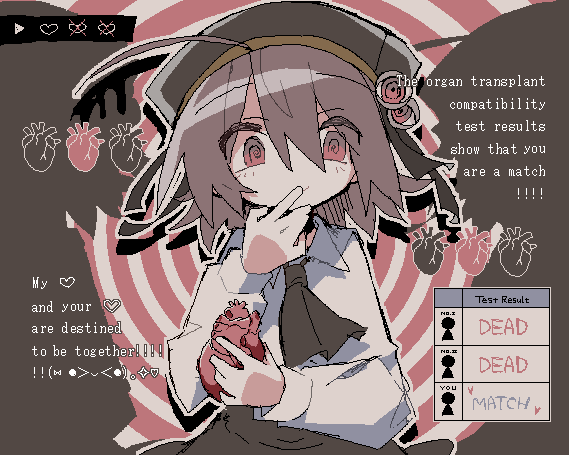 1girl, @_@, ahoge, beret, black_hat, black_ribbon, brown_hair, closed_mouth