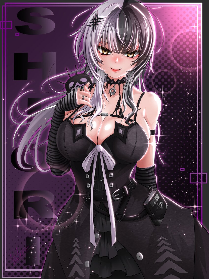 1girl, absurdres, arm_behind_back, arm_strap, arm_warmers, belt, black_arm_warmers, black_belt