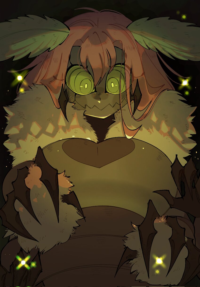 1girl, antennae, arthropod_girl, breasts, colored_sclera, diana_oreo, flaina_(diana_oreo), highres