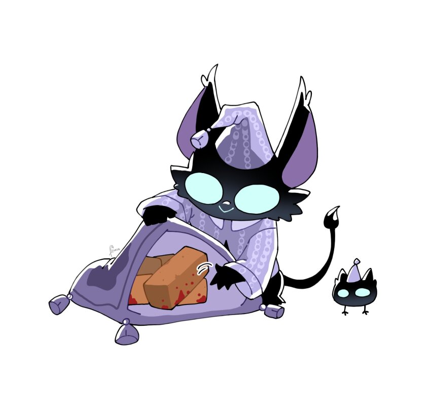 1boy, 1other, 2026, bad_tag, black_fur, blood, brick, collar