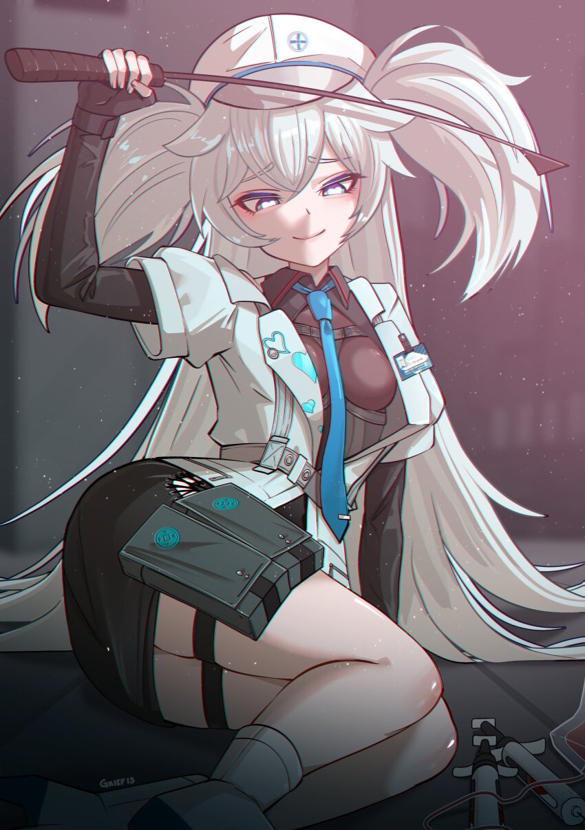 1girl, absurdres, black_skirt, blue_eyes, boots, breasts, bright_pupils, closed_mouth