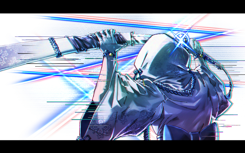 1girl, back_bow, blue_bow, bow, commentary_request, dihui_star, ehdbs1198, from_behind