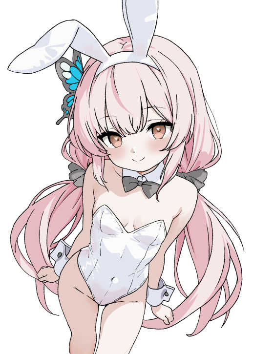 1girl, animal_ear_hairband, animal_ears, binoring, black_bow, black_bowtie, bow, bowtie