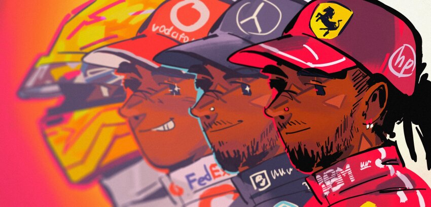 1boy, age_progression, baseball_cap, beard, black_eyes, black_hair, closed_mouth, commentary