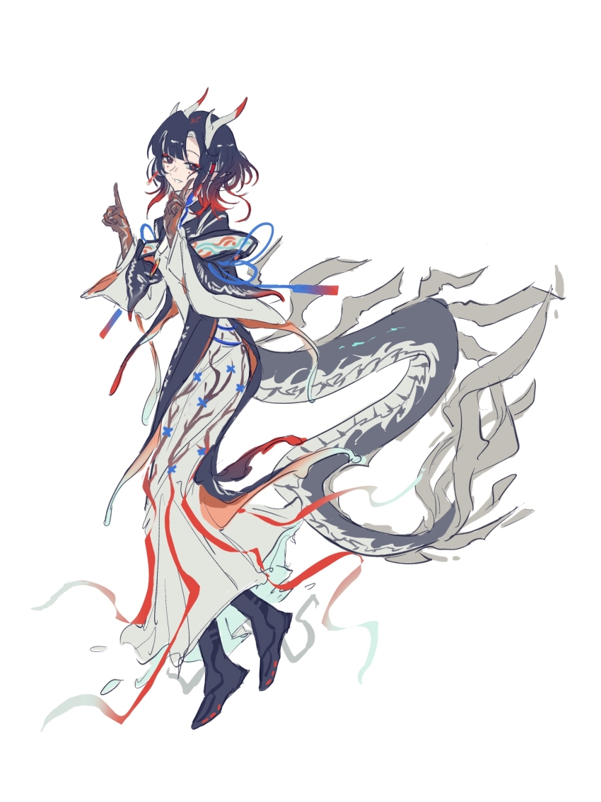 1girl, aaa_shenmi_zuo_fan_ren, absurdres, arknights, black_boots, black_hair, boots, brown_hands