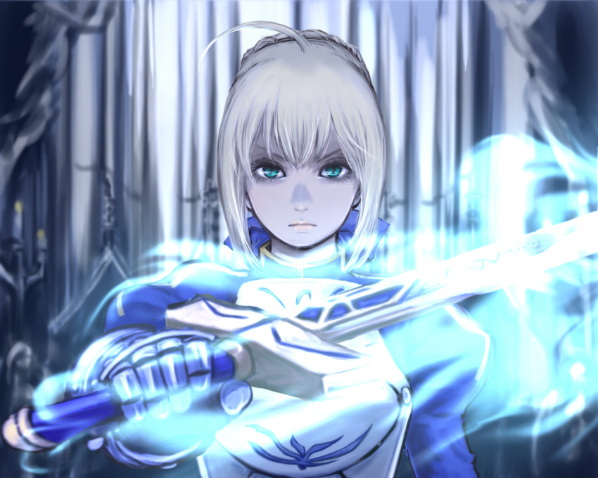 1girl, ahoge, aqua_eyes, armor, artoria_pendragon_(fate), bad_id, bad_pixiv_id, blonde_hair