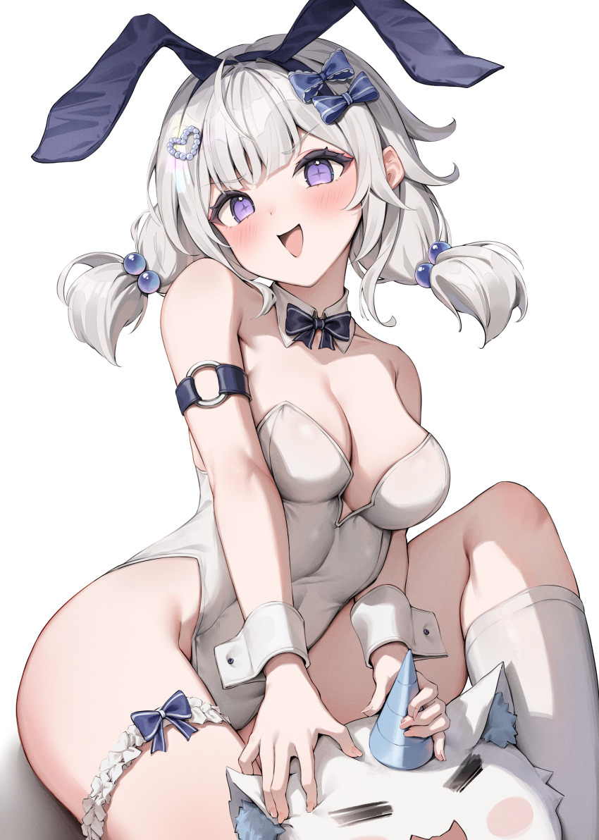 1girl, absurdres, ahoge, animal_ears, arm_strap, arnyang_(ayatsuno_yuni), ayatsuno_yuni, black_bow