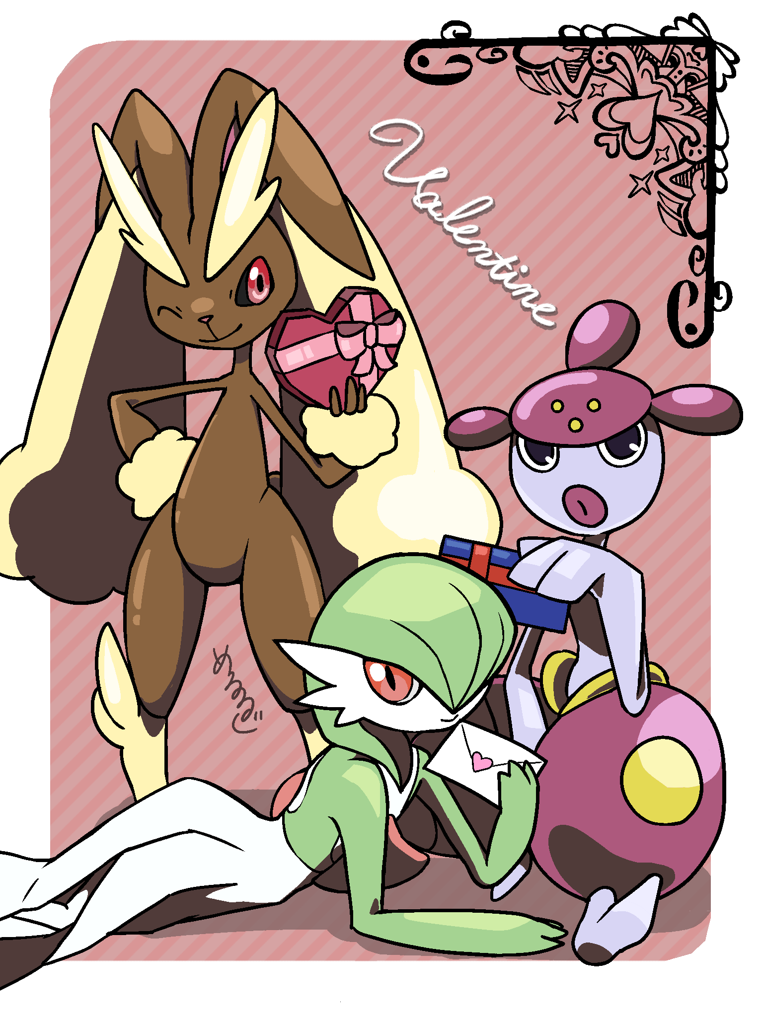 black_sclera, colored_sclera, full_body, furry, gardevoir, gen_3_pokemon, gen_4_pokemon, gift