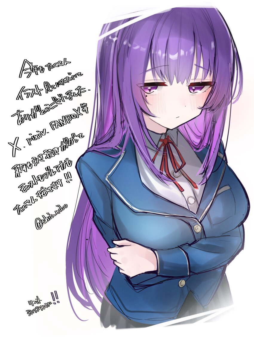 1girl, absurdres, blush, closed_mouth, commentary_request, from_above, half-closed_eyes, highres