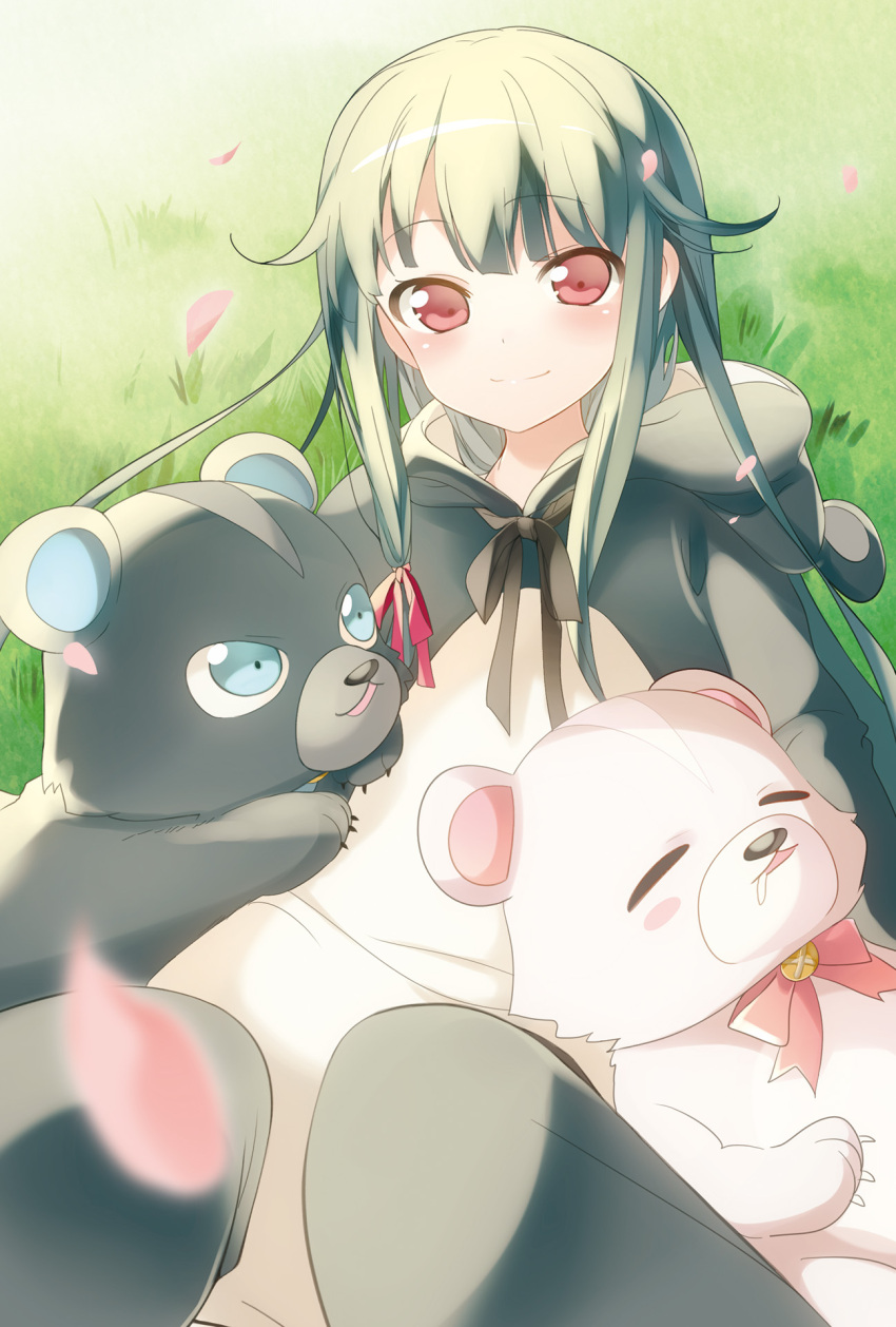 029, 1girl, animal, animal_costume, animal_ears, animal_hood, bear, bear_costume