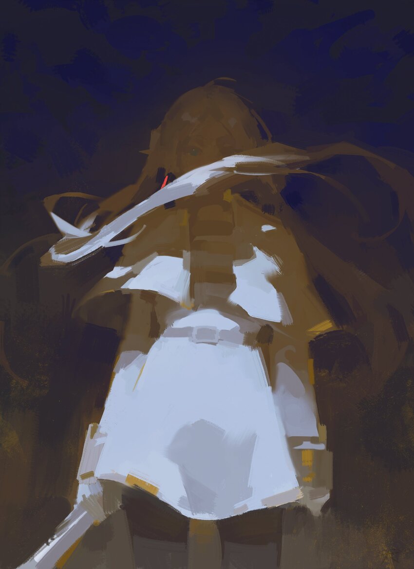 absurdres, commentary, dark_background, elf, english_commentary, frieren, fullbody_(one_piece), highres