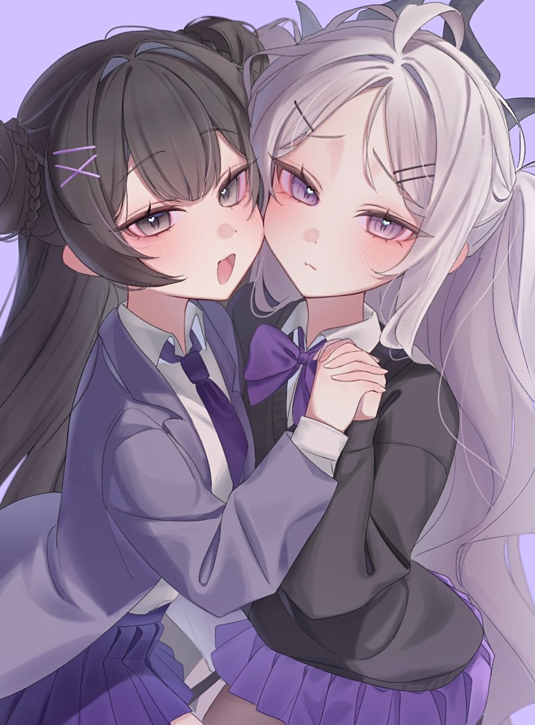 0219_142, ahoge, alternate_costume, birthday, black_hair, blue_archive, breasts, commentary