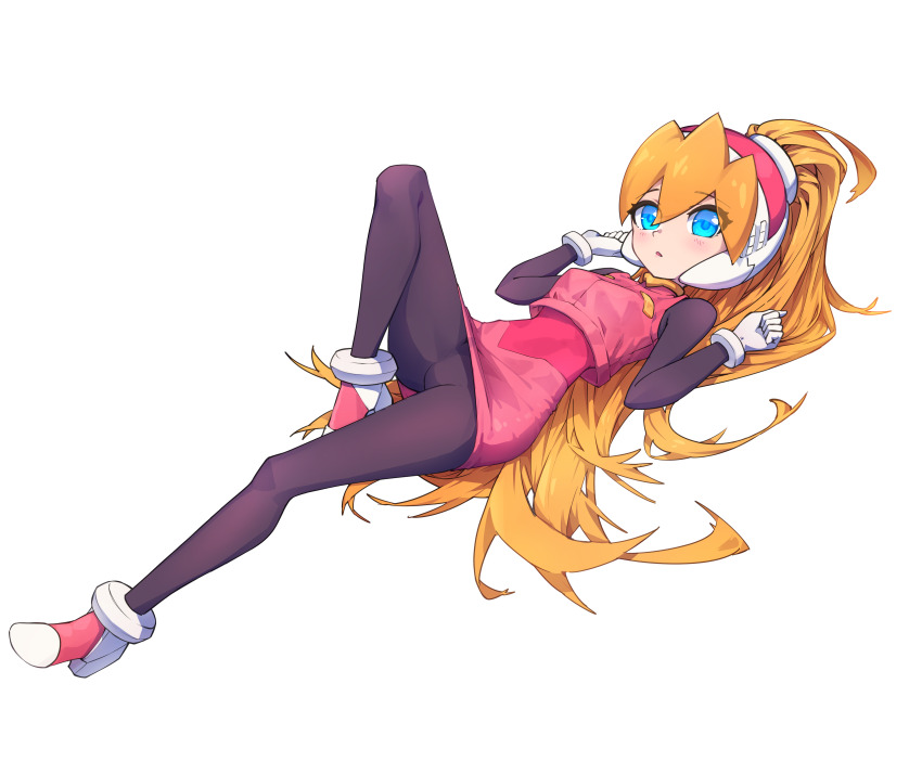 absurdres, blonde_hair, blue_eyes, bodysuit, breasts, ciel_(mega_man), commission, commissioner_upload