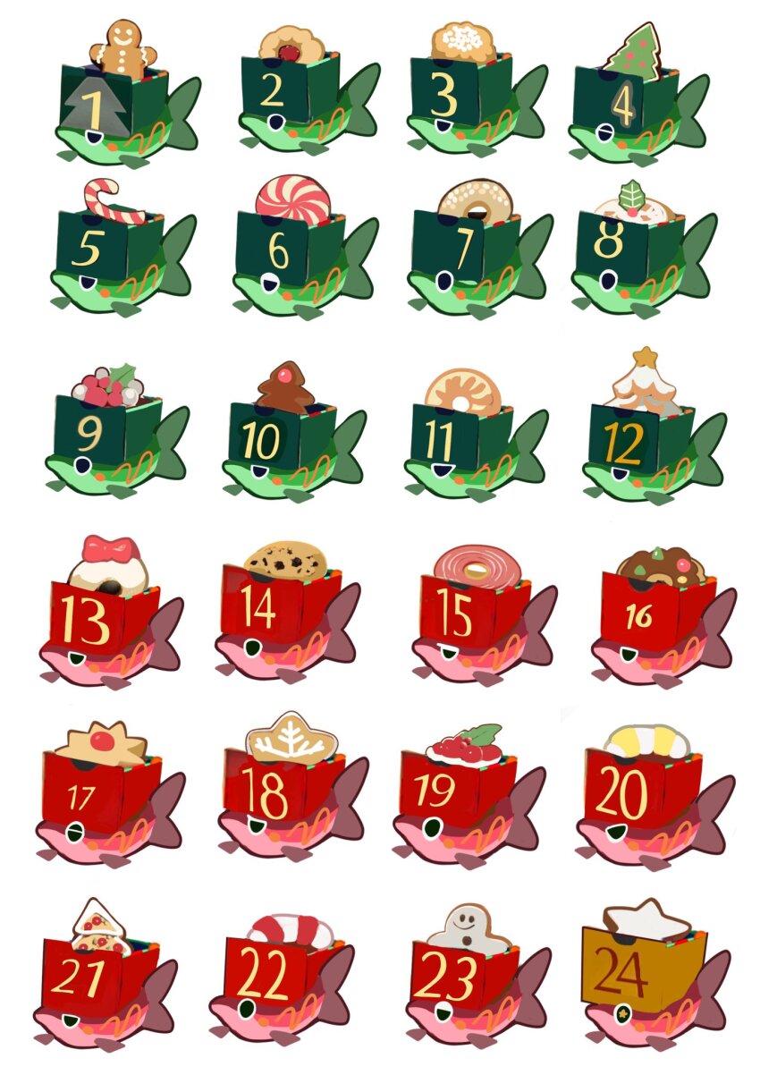 advent_calendar, animal, animal_focus, candy, candy_cane, chocolate_chip_cookie, christmas, commentary
